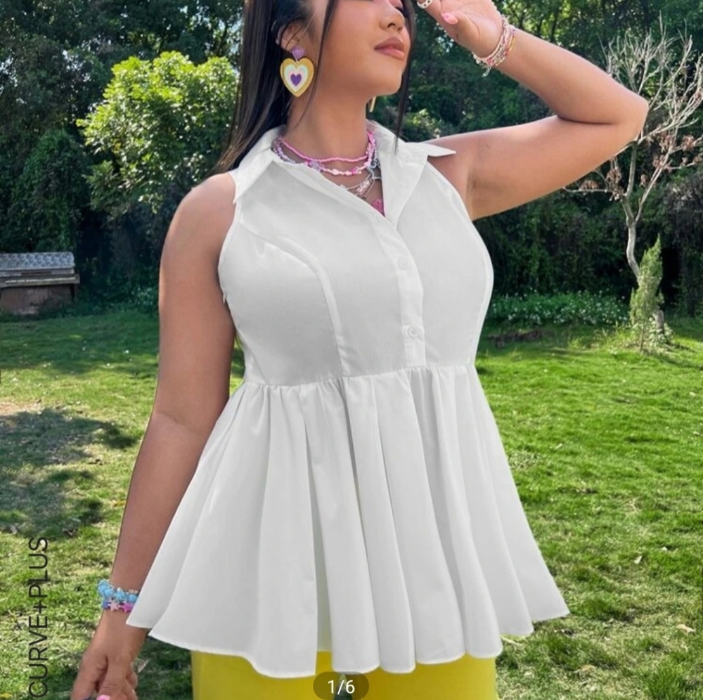 Collared Casual Blouse